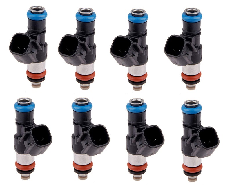 XSPANDER 8Pcs 42LB Fuel Injectors (0280158051) for Chevrolet Corvette Camaro Pontiac G8 LS2 EV6 3kpa 1000cc/min 12 Holes 50.5mm - Image 1